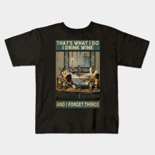 AND I FORGET THINGS Funny Cat Kids T-Shirt